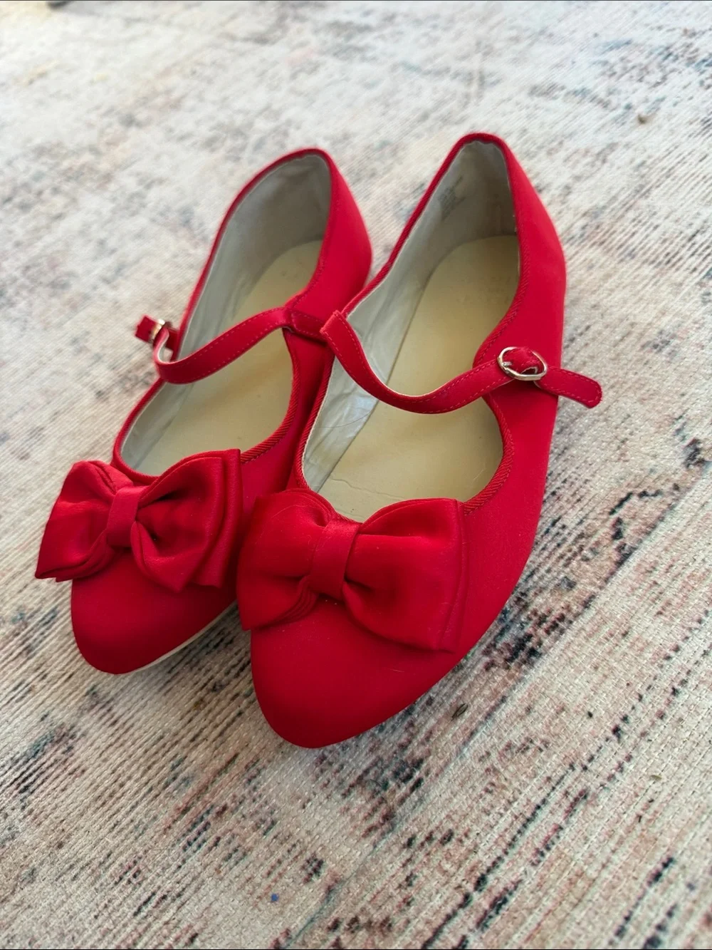 Janie and Jack Red Bow Mary Jane Dress Shoes